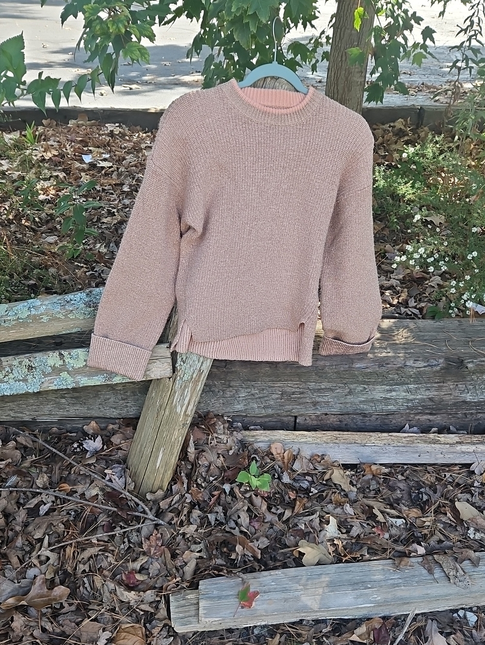 Joie Dusty Pink Crewneck Knit Sweater